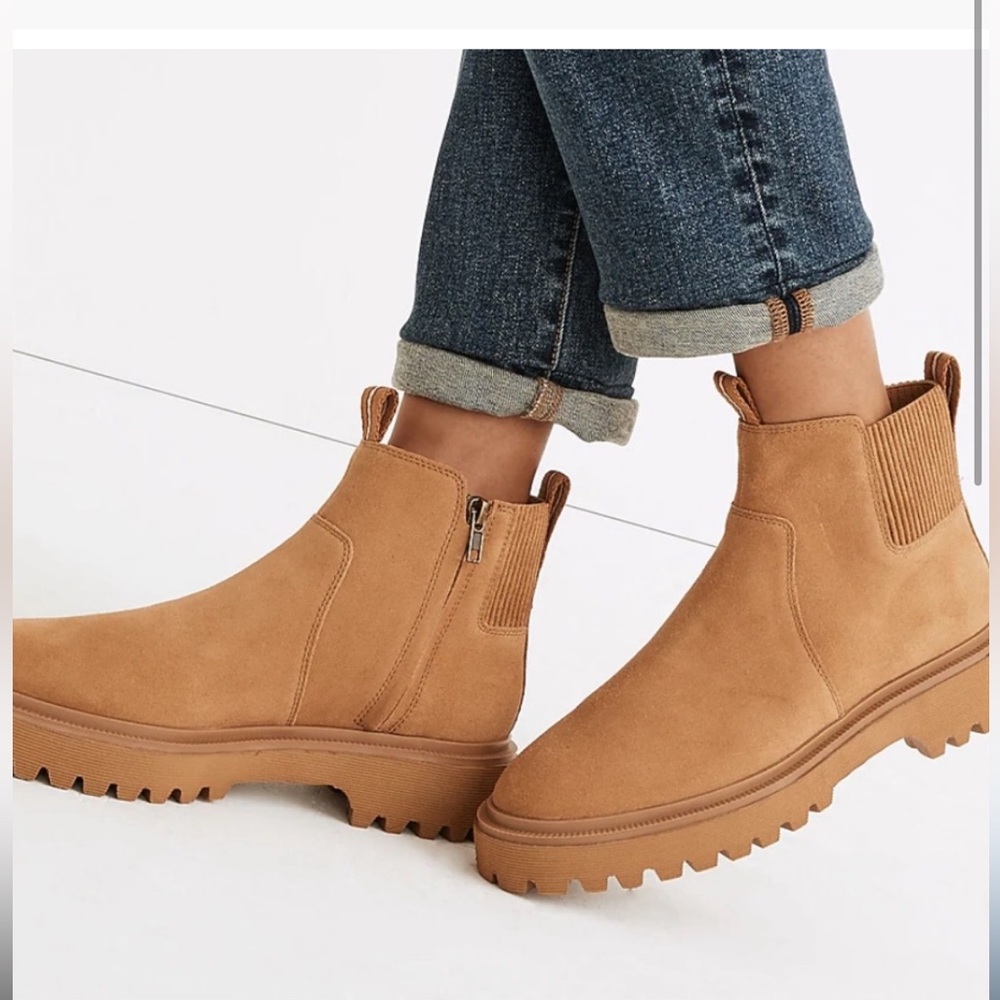 Madewell Calvin Suede Lugboot size 6